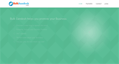 Desktop Screenshot of bulksandesh.com